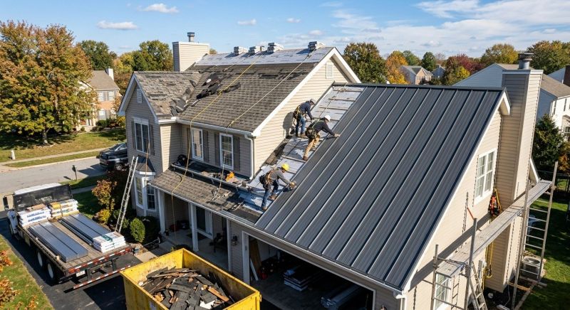 Aluminum Roof Replacement in Nutley, NJ