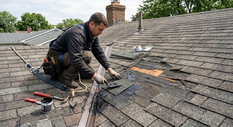 Asphalt Roof Leak Repair in Elmont, NY