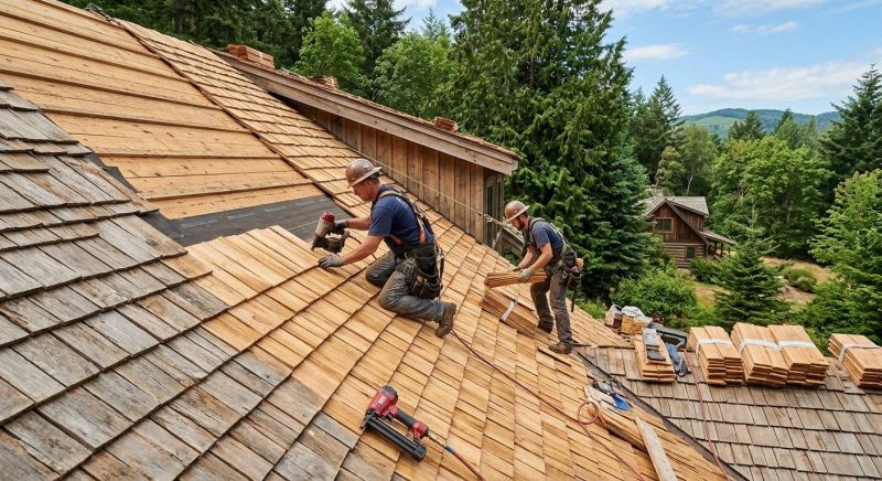 Cedar Roof Installation in Elmont, NY