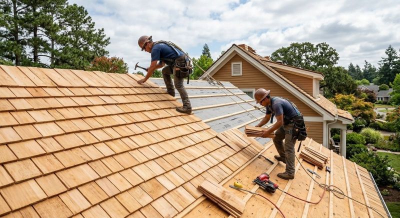Cedar Roof Installation in Elmont, NY