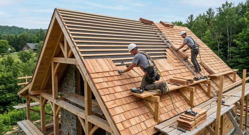 Cedar Roof Installation in Elmont, NY