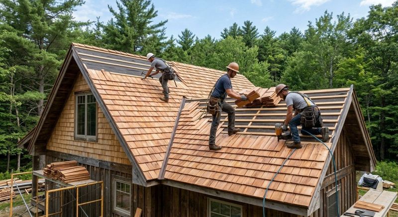 Cedar Roof Installation in North Bergen, NJ