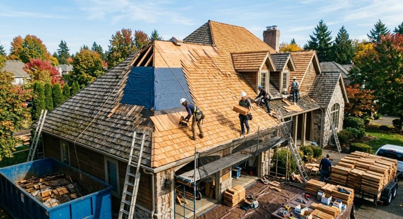 Cedar Roof Replacement in Hackensack, NJ