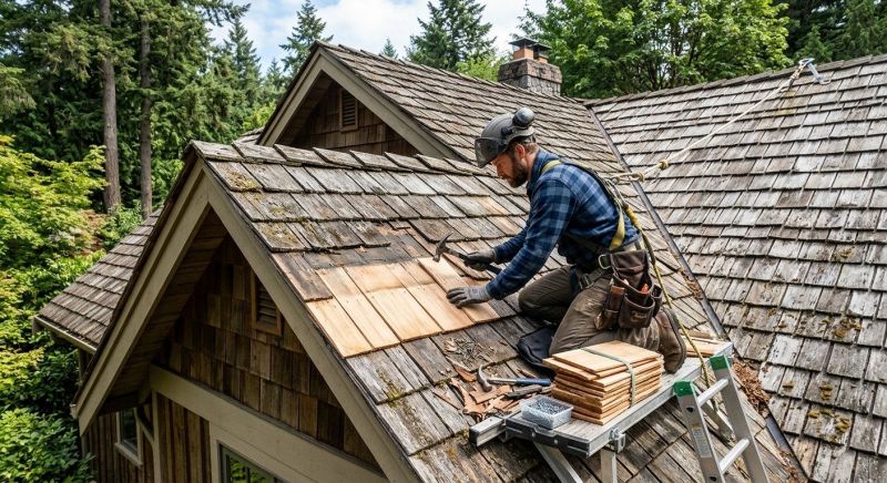Cedar Shingles Repair in Ardsley, NY
