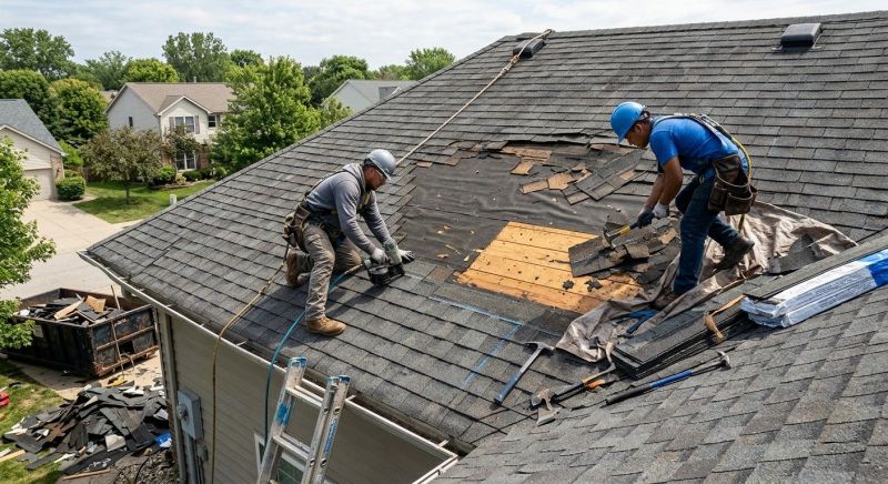 Damaged Roof Repair in Irvington, NJ