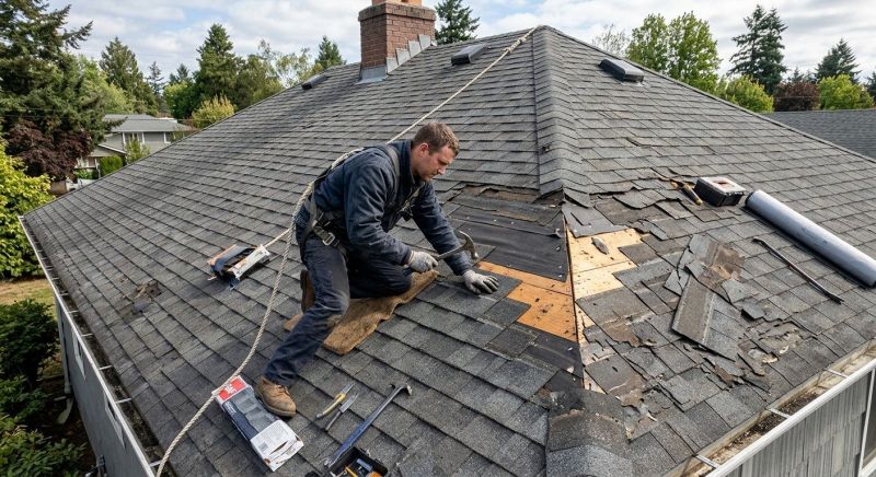 Damaged Roof Repair in Jersey City, NJ