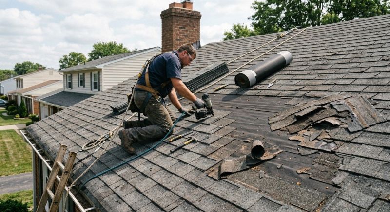 Damaged Roof Repair in New Canaan, CT