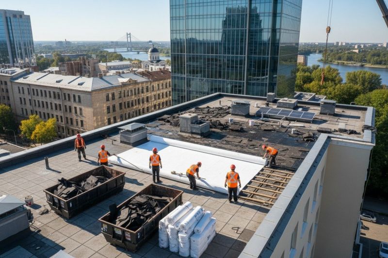 Flat Roof Replacement in Bayside, NY