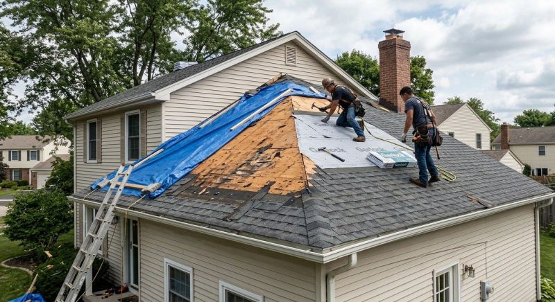Roof Damage Repair in South Richmond Hill, NY