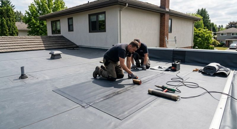Rubber Roof Repair in Maspeth, NY