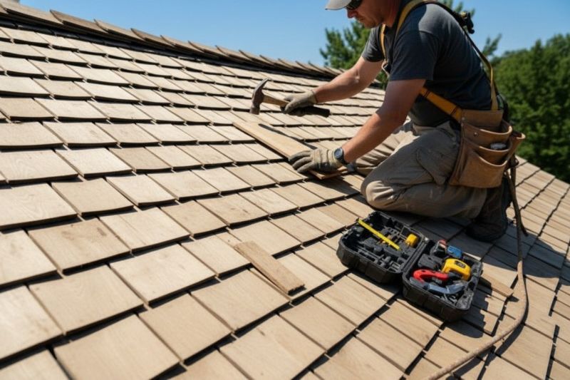 Shake Shingle Repair in Garden City, NY