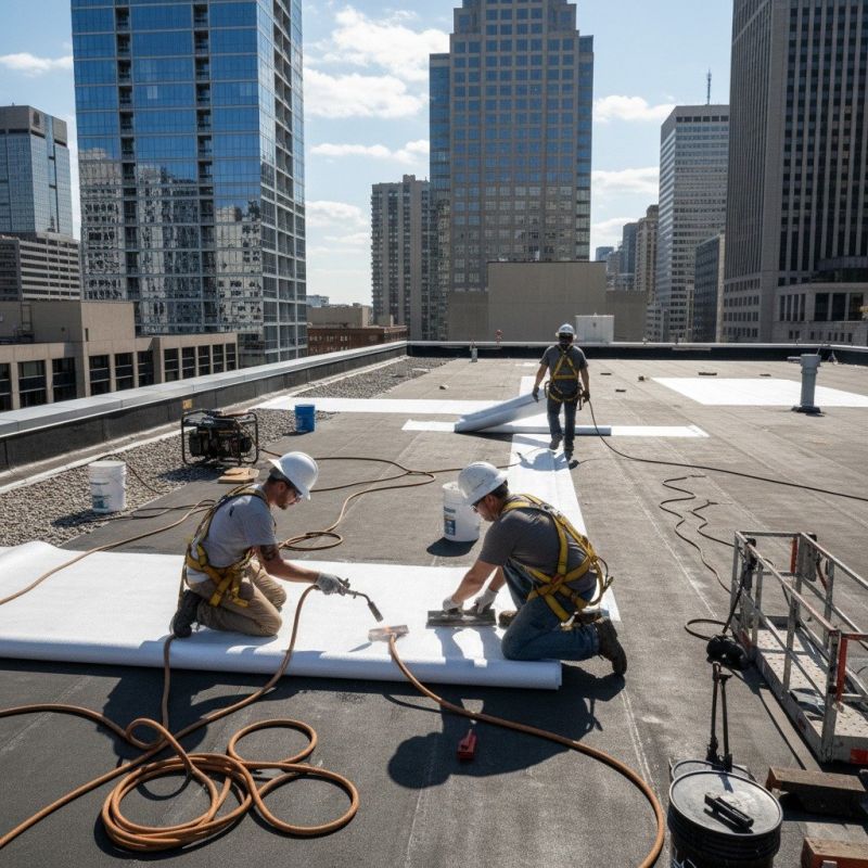 Single Ply Roof Repair in Garden City, NY