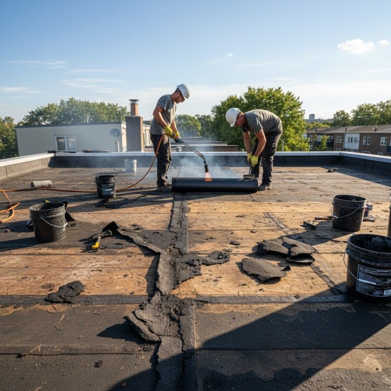 Single Ply Roof Repair in Garden City, NY