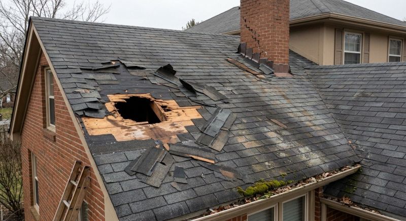 Storm Damage Roof Repair in Port Washington, NY