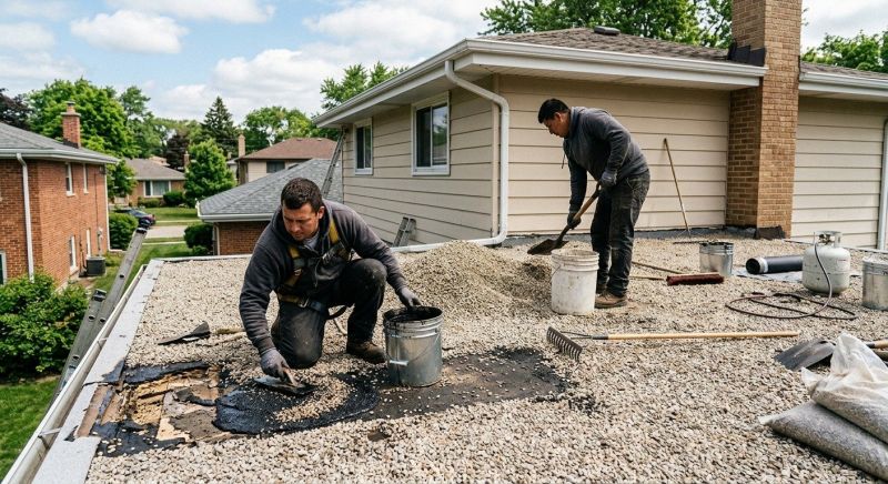 Tar And Gravel Roof Repair in Clifton, NJ