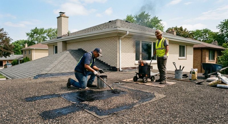 Tar And Gravel Roof Repair in Essex County, NJ