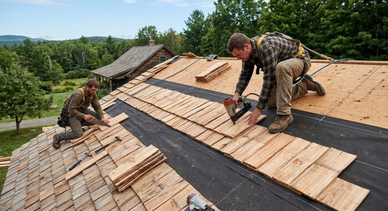 Wood Roofing Installation in Greenwich, CT