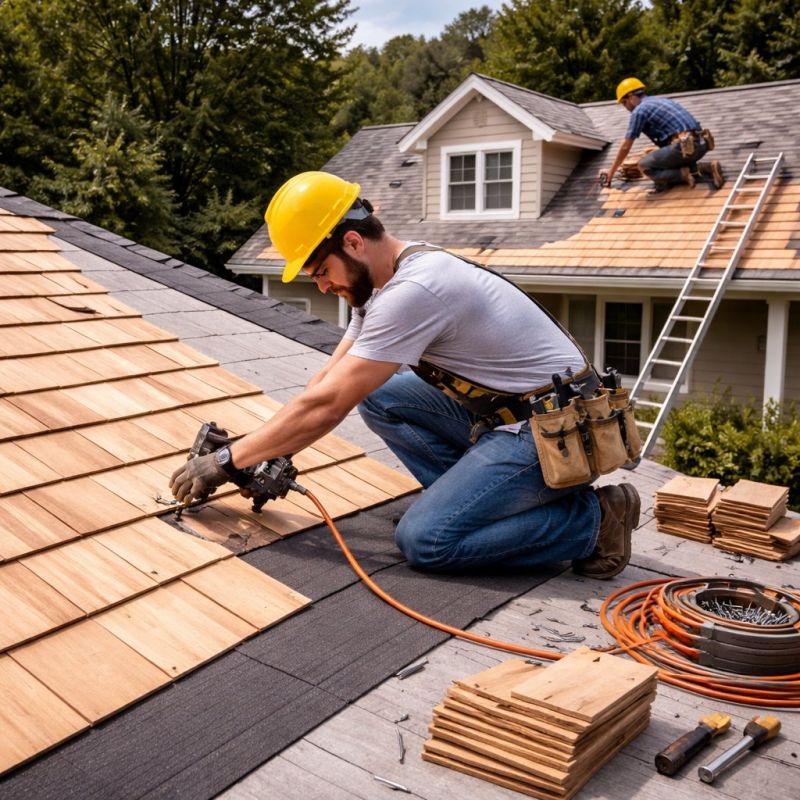 Wood Roofing Installation in Greenwich, CT
