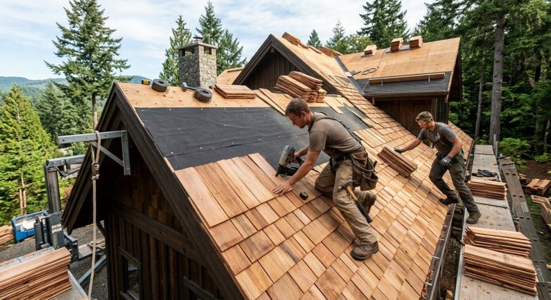 Wood Roofing Installation in Montrose, NY