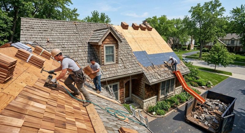 Wood Shake Roof Replacement in East Meadow, NY