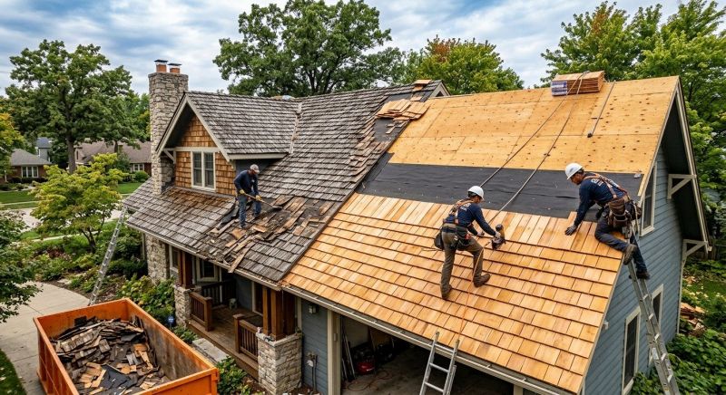 Wood Shake Roof Replacement in Ho Ho Kus, NJ